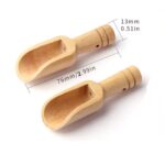 6 Pcs Wooden Spoons Scoop