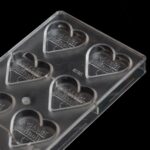 8 Cavities Heart Polycarbonate Chocolate Mould