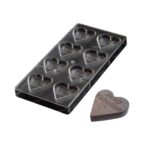 8 Cavities Heart Polycarbonate Chocolate Mould