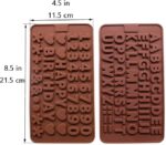 Alphabet Number Silicone Mold Set of 2 2