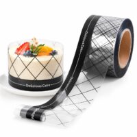 Black Grid Cake Collar Roll 8cm x 50m