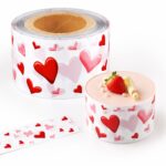 Heart Printed Cake Collar Roll 8cm x 50m