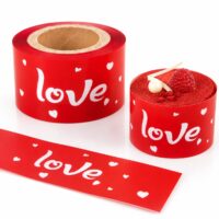 Love Printed Cake Collar Roll 8cm x 50m