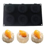 Silicone Cake Mold 6 Cavities Round 1