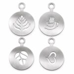 Stainless Steel Coffee Stencil Set 4 Designs
