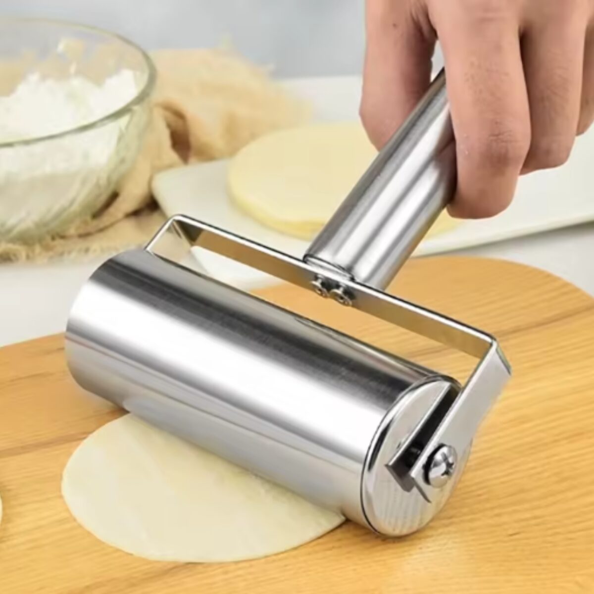 Stainless Steel Dough Head Rolling Pin Stainless Steel Dough Head Rolling Pin