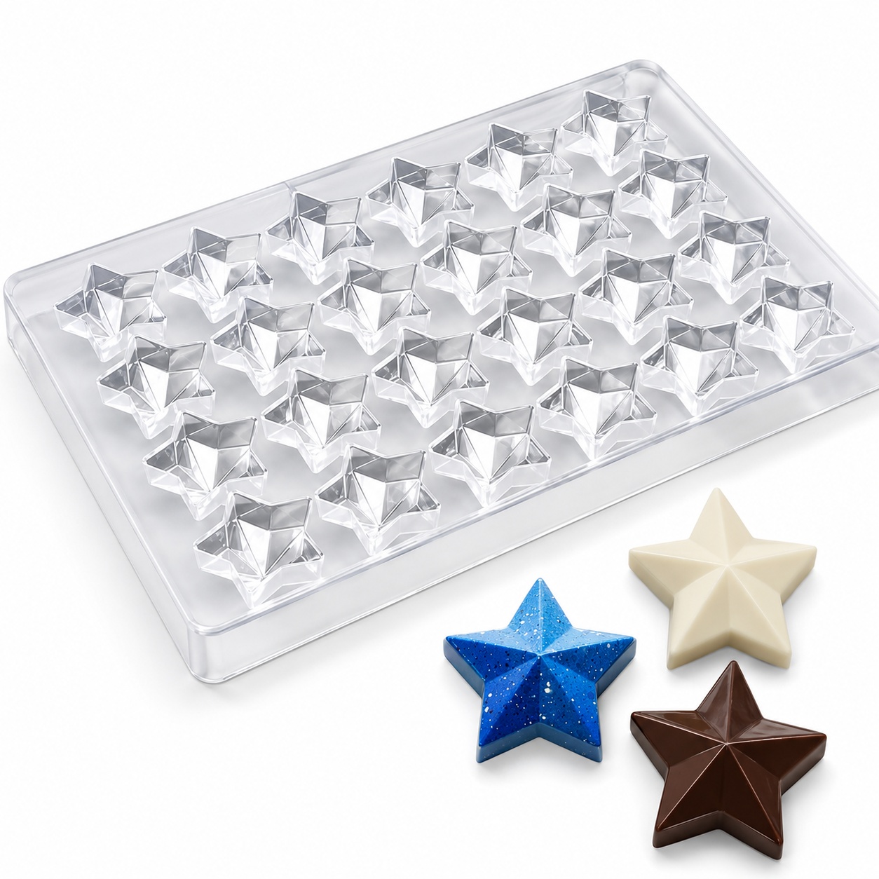Star Plastic Chocolate Mold Star Plastic Chocolate Mold