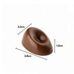 21 Cavity Concave Oval Shape Polycarbonate Chocolate Mould (2)