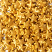 3D Star Sugar Sprinkles Gold 100g