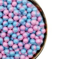 Dual Tone Blue & Pink Sugar Pearls Sprinkles 7mm 100g