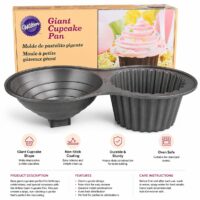 Wilton Giant Cupcake Pan – Non Stick 2 Part Cake Mould