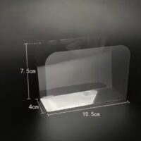 100pcs Rectangular Transparent Mousse Cake Collar