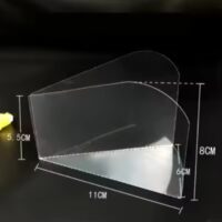 100pcs Triangle Transparent Mousse Cake Collar