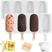 4 Cavities Popsicle Ice Cream Silicone Mold
