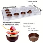 Bowl Shaped Polycarbonate Chocolate Mould