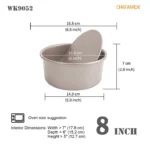 CHEFMADE 6 Round Cake Pan with Removable Bottom