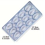 12 Cavity Easter Egg Shape Polycarbonate Chocolate Mould