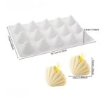 15 Cavities Shell Mousse Cake Silicone Mold