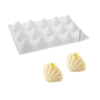 15 Cavities Shell Mousse Cake Silicone Mold