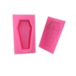 3D Coffin with Cross Halloween Silicone Mold