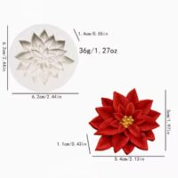 3D Peony Rose Flower Silicone Mold