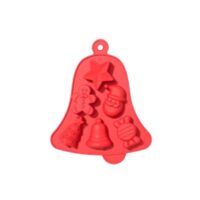 6 Cavities Christmas Bell Silicone Chocolate Mold