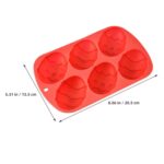 6 Cavities Easter Egg Silicone Chocolate Mold