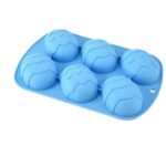 6 Cavities Easter Egg Silicone Chocolate Mold