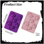 6 Cavities Spider Mousse Cake Halloween Silicone Mold