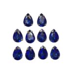 6 Pcs Drop Shape Crystal Gemstone Capri Blue 18x13mm