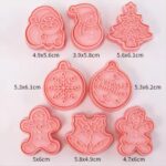 8 pcs Christmas Cookie Fondant Cutters