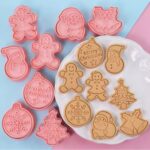 8 pcs Christmas Cookie Fondant Cutters