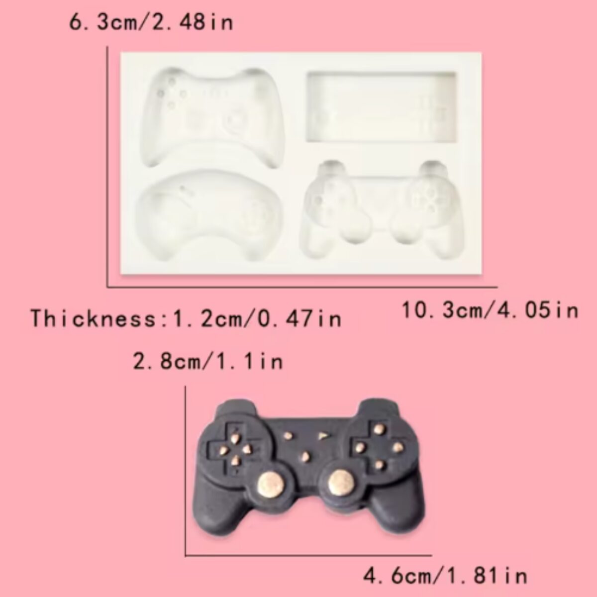 Game Controller Silicone Mold Game Controller Silicone Mold