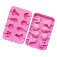8 Cavity Halloween Lollipop Silicone Mold