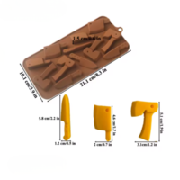 Axe Knife Halloween Chocolate Silicone Mold