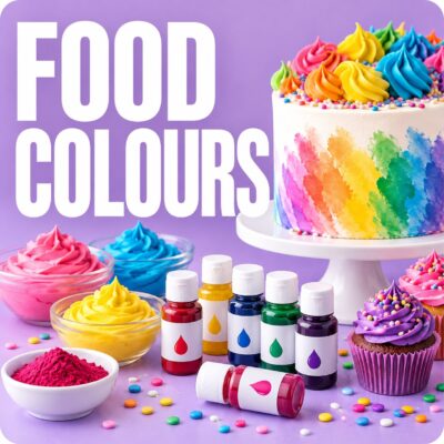 Colorful Food Colours Cake Decorating Display