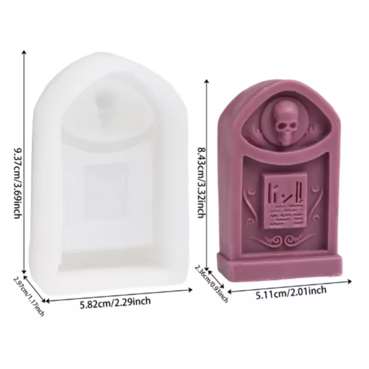 Tombstone Halloween Silicone Mold Tombstone Halloween Silicone Mold
